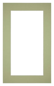 Passepartout Dimensione Cornice 30x50 cm - Formato Immagine 20x40 cm - Menta Verde