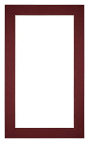 Passepartout 30x50 cm - Apertura immagine 20x30 cm - Vino Rosso - Per cornici e foto