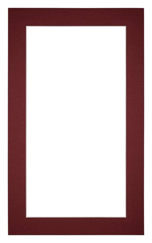 Passepartout 30x50 cm - Apertura immagine 20x30 cm - Vino Rosso - Per cornici e foto