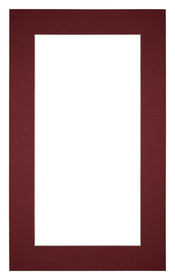 Passepartout 30x50 cm - Apertura immagine 20x40 cm - Vino Rosso - Per cornici e foto