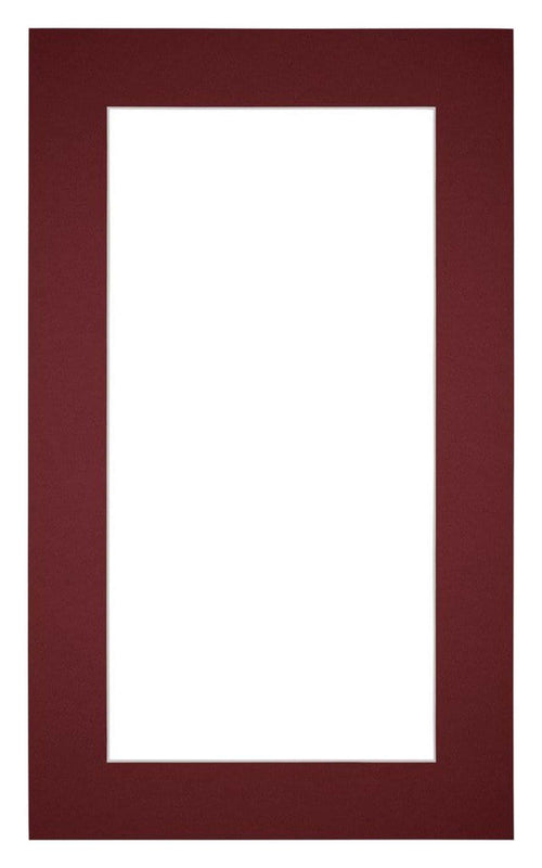 Passepartout 30x50 cm - Apertura immagine 20x40 cm - Vino Rosso - Per cornici e foto