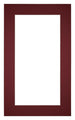 Passepartout 30x50 cm - Apertura immagine 20x40 cm - Vino Rosso - Per cornici e foto