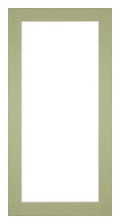 Passepartout Dimensione Cornice 45x80 cm - Formato Immagine 40x70 cm - Menta Verde