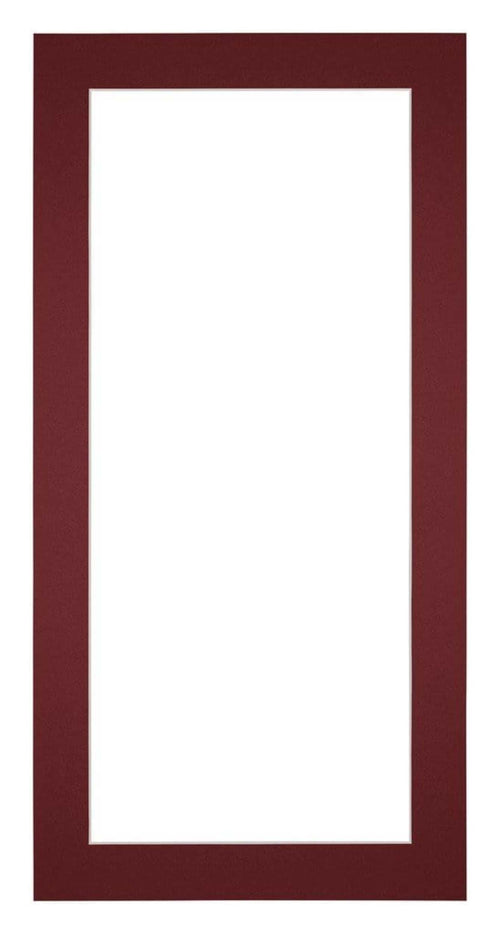 Passepartout 20x40 cm - Apertura immagine 13x18 cm - Vino Rosso - Per cornici e foto