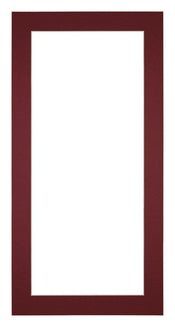 Passepartout Dimensione Cornice 45x80 cm - Formato Immagine 40x70 cm - Vino Rosso