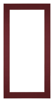 Passepartout 45x80 cm - Apertura immagine 40x70 cm - Vino Rosso - Per cornici e foto