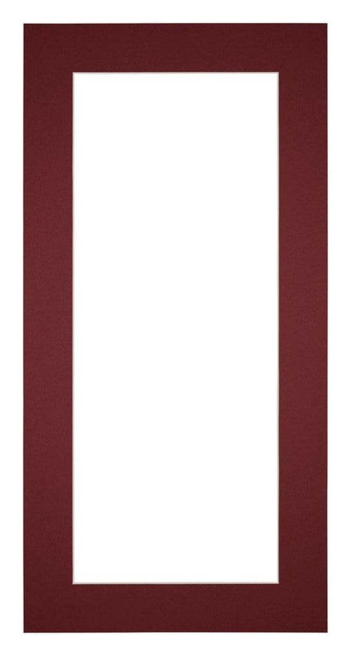 Passepartout 20x40 cm - Apertura immagine 10x30 cm - Vino Rosso - Per cornici e foto