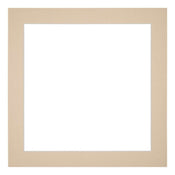 Passepartout 20x20 cm - Apertura immagine 13x13 cm - Beige - Per cornici e foto