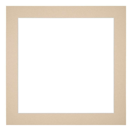 Passepartout 20x20 cm - Apertura immagine 13x13 cm - Beige - Per cornici e foto