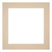 Passepartout 40x40 cm - Apertura immagine 30x30 cm - Beige - Per cornici e foto