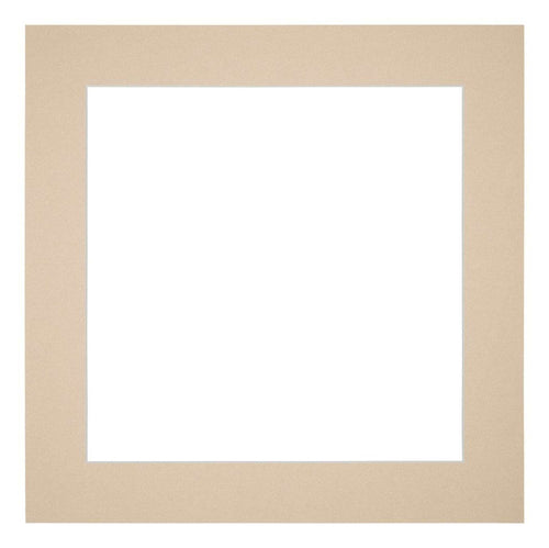 Passepartout 35x35 cm - Apertura immagine 25x25 cm - Beige - Per cornici e foto