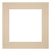 Passepartout 30x30 cm - Apertura immagine 15x15 cm - Beige - Per cornici e foto