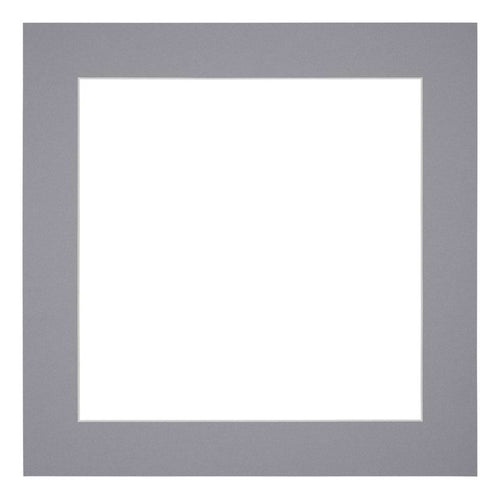 Passepartout 45x45 cm - Apertura immagine 35x35 cm - Grigio - Per cornici e foto