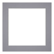 Passepartout 30x30 cm - Apertura immagine 20x20 cm - Grigio - Per cornici e foto