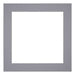 Passepartout 30x30 cm - Apertura immagine 20x20 cm - Grigio - Per cornici e foto