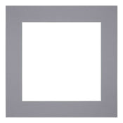 Passepartout 70x70 cm - Apertura immagine 55x55 cm - Grigio - Per cornici e foto