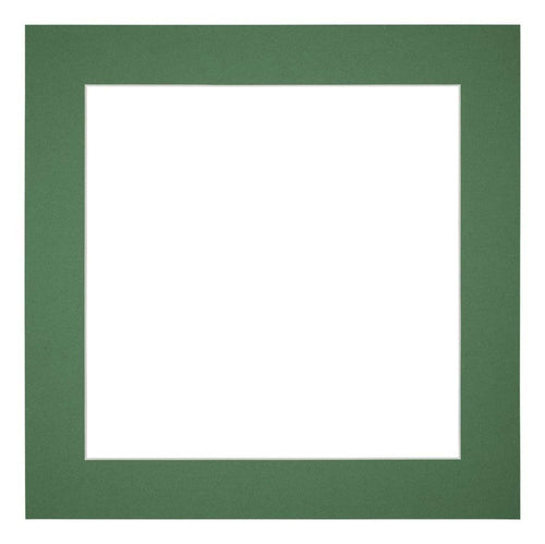 Passepartout 25x25 cm - Apertura immagine 15x15 cm - Foresta Verde - Per cornici e foto