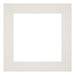 Passepartout 25x25 cm - Apertura immagine 13x13 cm - Grigio Chiaro - Per cornici e foto