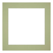 Passepartout 35x35 cm - Apertura immagine 25x25 cm - Menta Verde - Per cornici e foto