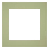 Passepartout Dimensione Cornice 45x45 cm - Formato Immagine 30x30 cm - Menta Verde