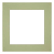 Passepartout Dimensione Cornice 25x25 cm - Formato Immagine 13x13 cm - Menta Verde