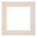 Passepartout 25x25 cm - Apertura immagine 13x13 cm - Carnagione - Per cornici e foto