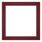 Passepartout 20x20 cm - Apertura immagine 13x13 cm - Vino Rosso - Per cornici e foto