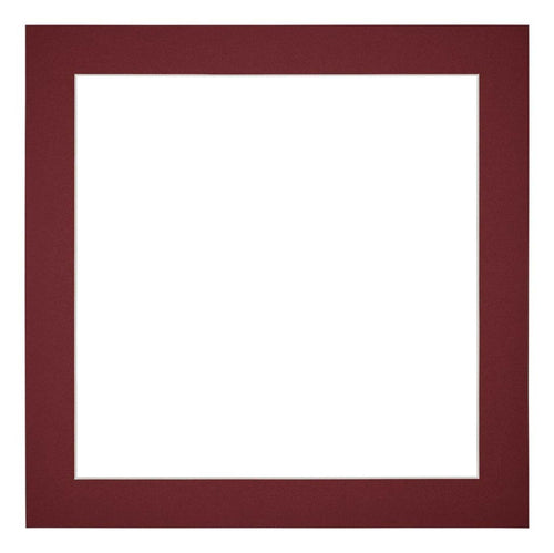 Passepartout 20x20 cm - Apertura immagine 13x13 cm - Vino Rosso - Per cornici e foto
