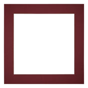 Passepartout 20x20 cm - Apertura immagine 10x10 cm - Vino Rosso - Per cornici e foto
