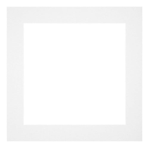 Passepartout 55x55 cm - Apertura immagine 45x45 cm - Bianco - Per cornici e foto