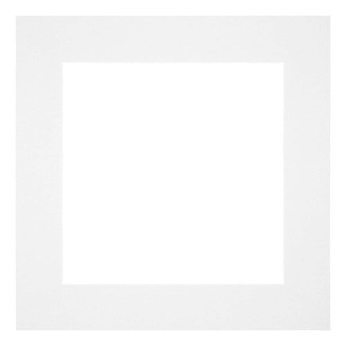 Passepartout 70x70 cm - Apertura immagine 55x55 cm - Bianco - Per cornici e foto