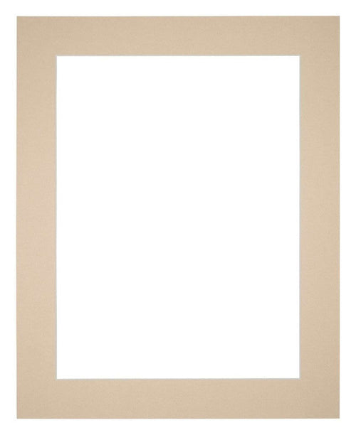 Passepartout 40x45 cm - Apertura immagine 30x35 cm - Beige - Per cornici e foto