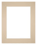 Passepartout 56x71 cm - Apertura immagine 45x60 cm - Beige - Per cornici e foto
