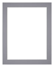 Passepartout 24x32 cm - Apertura immagine 18x24 cm - Grigio - Per cornici e foto