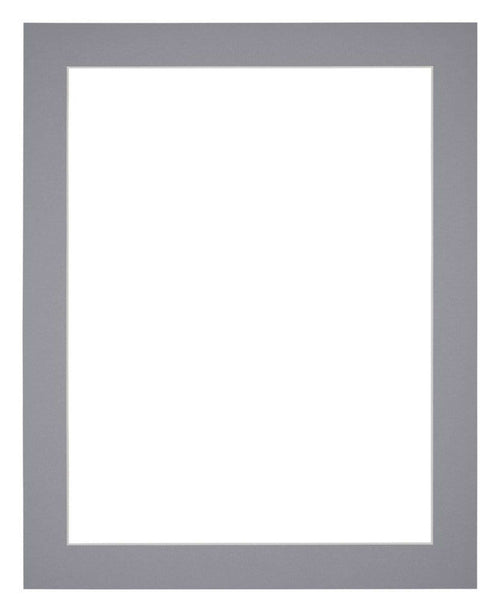 Passepartout 24x32 cm - Apertura immagine 18x24 cm - Grigio - Per cornici e foto