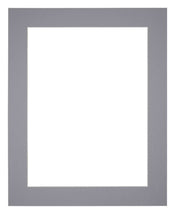 Passepartout 70x90 cm - Apertura immagine 60x80 cm - Grigio - Per cornici e foto