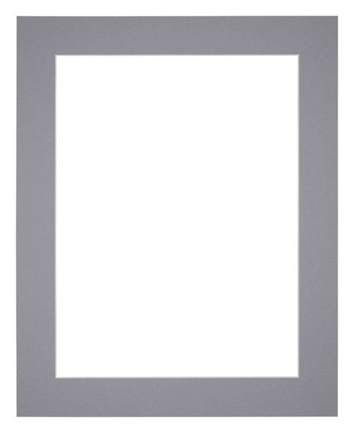 Passepartout 35x45 cm - Apertura immagine 25x35 cm - Grigio - Per cornici e foto
