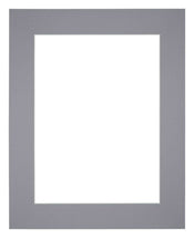 Passepartout Dimensione Cornice 24x30 cm - Formato Immagine 13x18 cm - Grigio