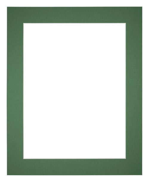 Passepartout 40x45 cm - Apertura immagine 30x35 cm - Foresta Verde - Per cornici e foto