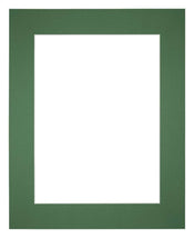 Passepartout 24x30 cm - Apertura immagine 13x18 cm - Foresta Verde - Per cornici e foto