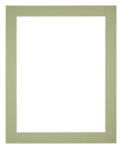 Passepartout Dimensione Cornice 28x35 cm - Formato Immagine 20x25 cm - Menta Verde