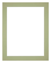 Passepartout 24x32 cm - Apertura immagine 18x24 cm - Menta Verde - Per cornici e foto