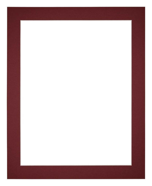 Passepartout 20x25 cm - Apertura immagine 9x13 cm - Vino Rosso - Per cornici e foto