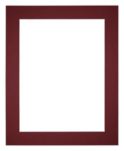 Passepartout 50x60 cm - Apertura immagine 40x50 cm - Vino Rosso - Per cornici e foto
