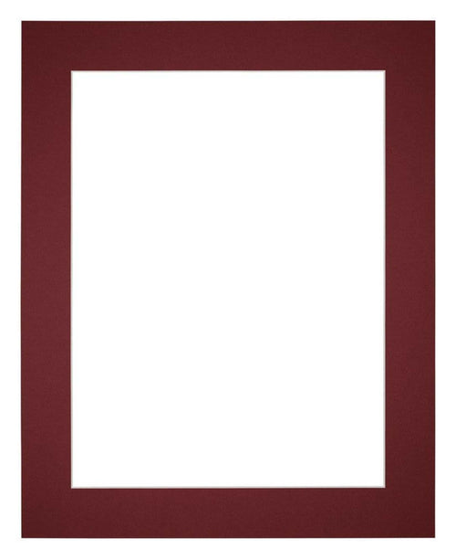 Passepartout 50x60 cm - Apertura immagine 40x50 cm - Vino Rosso - Per cornici e foto