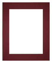 Passepartout 24x30 cm - Apertura immagine 13x18 cm - Vino Rosso - Per cornici e foto