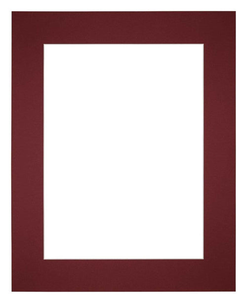 Passepartout 24x30 cm - Apertura immagine 13x18 cm - Vino Rosso - Per cornici e foto