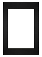 Passepartout Dimensione Cornice 40x60 cm - Formato Immagine 30x45 cm - Nero