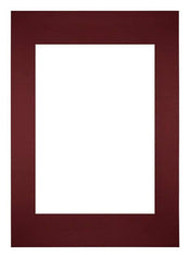 Passepartout 42x59,4 cm A2 Apertura immagine 29,7x42 cm - Vino Rosso - Per cornici e foto