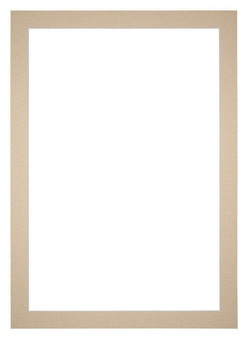 Passepartout 25x35 cm - Apertura immagine 18x24 cm - Beige - Per cornici e foto